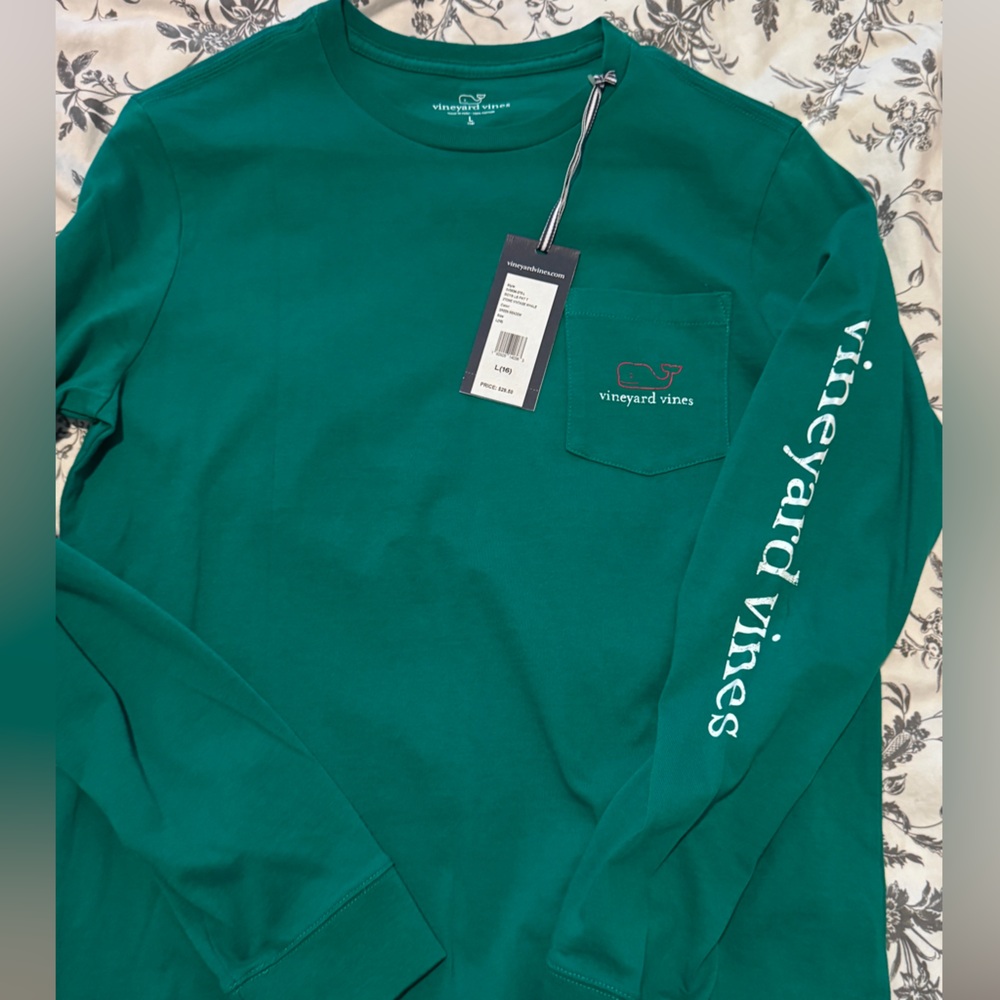 NWT Boy’s Vineyard Vines Green Long Sleeve Shirt